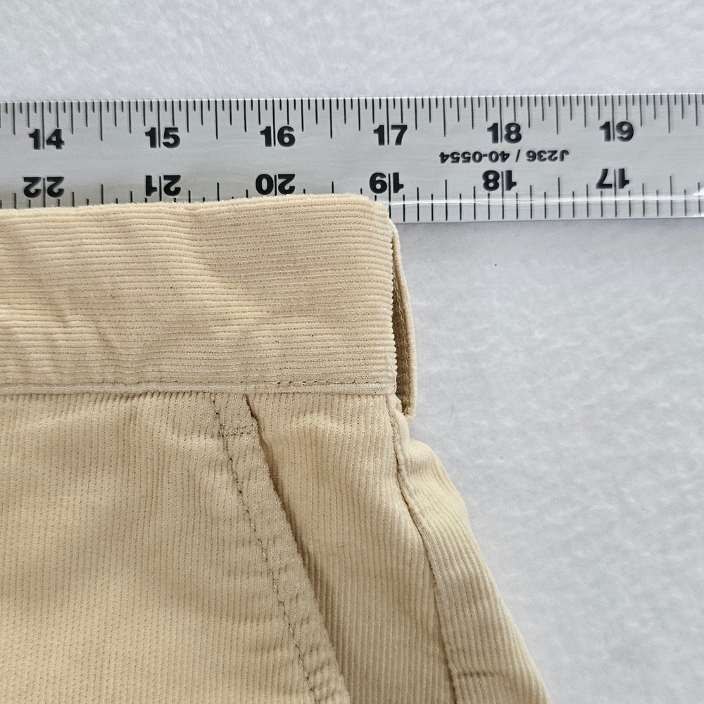 Polo Ralph Lauren Mens Cream Corduroy Pants 34x32 Cotton Straight Leg Trousers - Picture 6 of 10